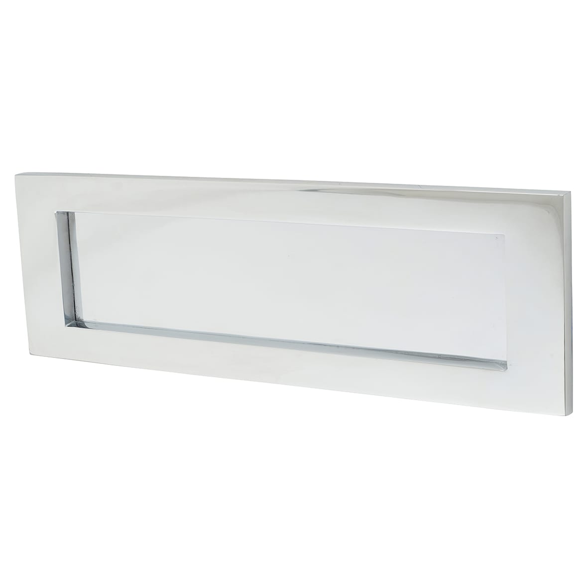 Marcus Letter Plate - 305 x 101mm - Polished Chrome