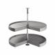3/4 Tray Carousel Set - Cabinet Width 800mm - Grey Plastic