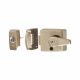 BS 3621:2007 Double Locking Nightlatch - 60mm Backset - Satin Nickel Case/Cylinder