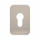 Jumbo Adhesive Fixing Escutcheon - 75 x 50mm - Euro - Satin Stainless Steel
