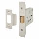 Heavy Duty Bolt Through Flat Latch - 79mm Case - 57mm Backset - Satin Stainless Steel