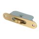 Radius Axle Sash Window Pulley - 44mm Curved Metal Wheel - Satin Brass