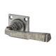 Pewter Door Handles on Square Rose - Avon Range