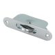 Radius Axle Sash Window Pulley - 44mm Curved Metal Wheel - Polished Chrome