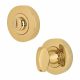Mini Bathroom Turn & Release - 35mm Diameter - Polished Brass
