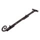 Blacksmith Pig Tail Casement Window Stay - 12"/300mm Length - Smooth Black