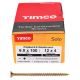 Solo Chippy Pozi Countersunk Wood Screws - 6.0 x 100mm - Yellow Zinc - Pack of 100