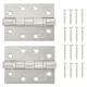 Twin Ball Bearing Grade 13 Butt Fire Door Hinge - 100 x 75 x 3mm - 201 Sat Stainless - Pair