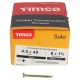 Solo Chippy Pozi Countersunk Wood Screws - 4.0 x 45mm - Yellow Zinc - Pack of 200