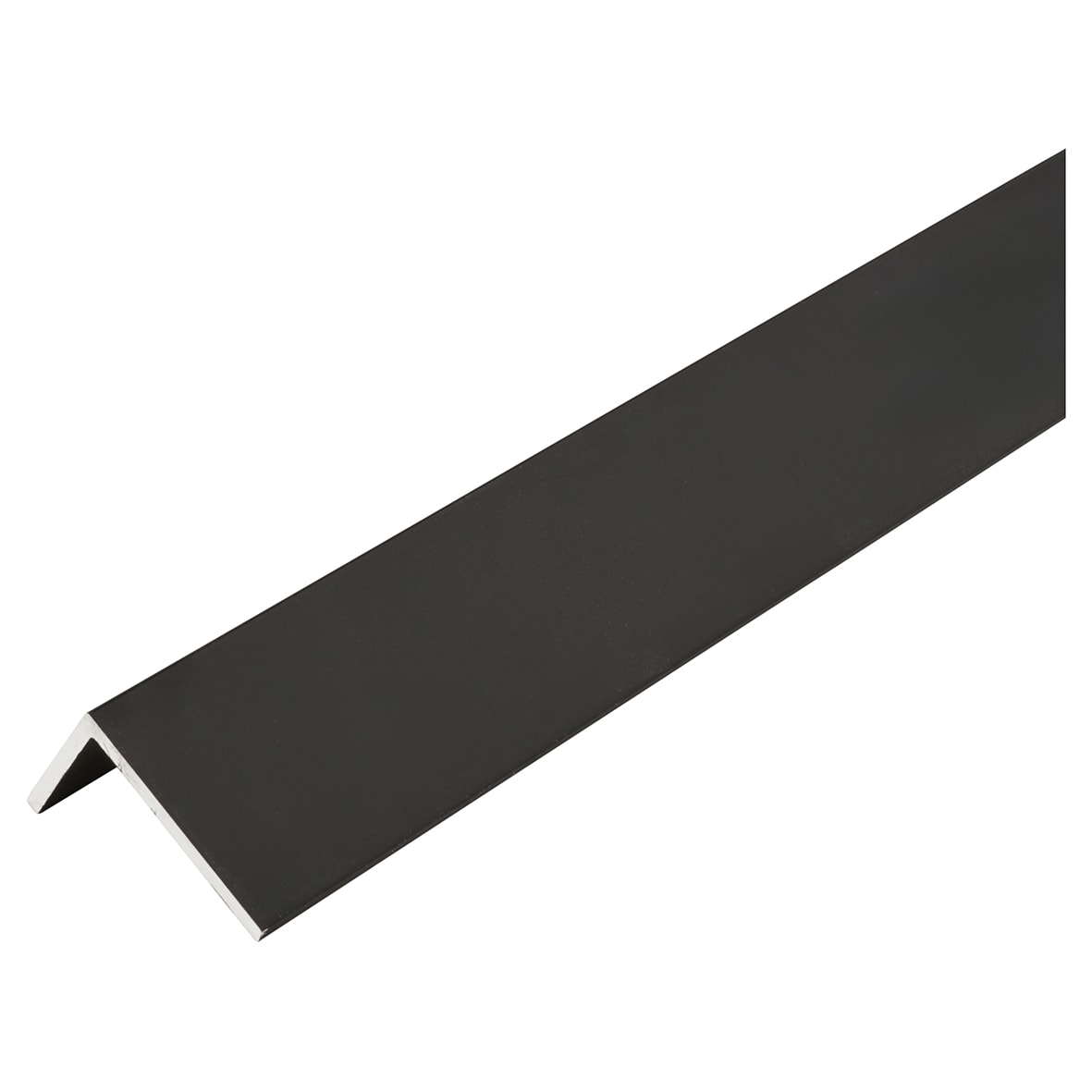 2500mm Aluminium Angle - Unequal Sided - 15.5 x 27.5 x 1mm - Matt Black