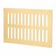 Plain Slotted Vent - 229 x 152mm - 8170mm² Free Air Flow - Polished Brass