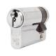 10 Pin 45mm Euro Single Cylinder - 35 + 10mm - Polished Chrome - Keyed Alike