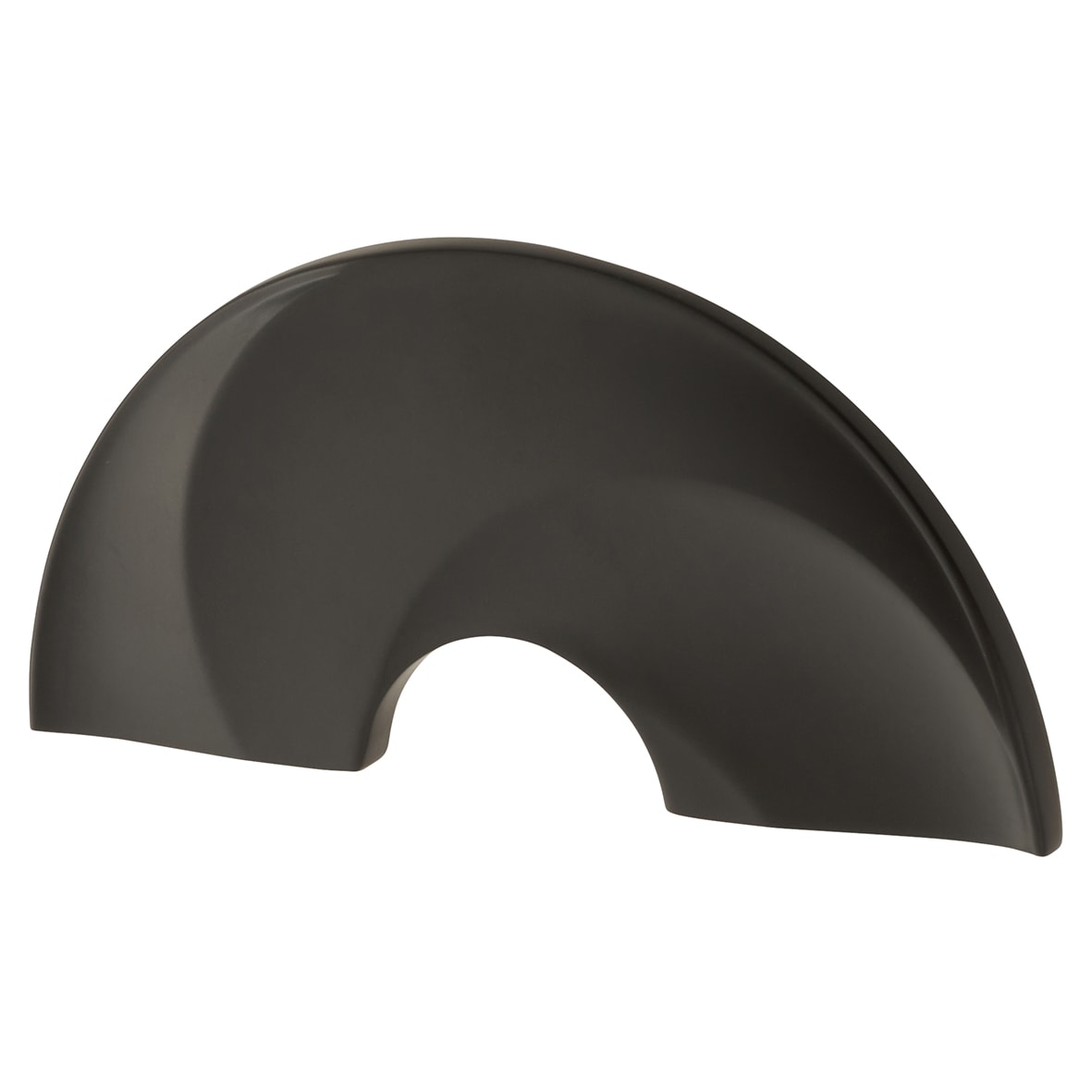 Leigh Cabinet Finger Pull Handle - 64mm Centres - Matt Black