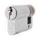 10 Pin 45mm Euro Single Cylinder - 35 + 10mm - Satin Chrome - Keyed Alike