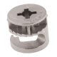 Rimless Cam Connector - 18mm Min Panel Thickness - Nickel Plated - Pack of 50