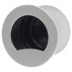 Round Door Edge Flush Pull - Satin Chrome