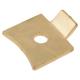 Standard Flat Bookcase Clip - Electro Brass Plated - Pack of 10