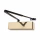 Overhead Fire Door Closer - Power Size 2-4 - Push/Pull Mounting - Black Arm/Brass Cover