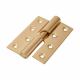 Rising Butt Door Hinge - 102 x 76 x 2mm - Left Hand - Electro Brass - Pair