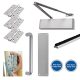 Heavy Duty Pull Door Handle Fire Door Kit - Power Size 2-5 - Push/Pull Mounting - Aluminium
