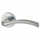 Polished Chrome Door Handles on Round Rose - Solar Range