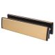 Letter Plate - 300 x 70mm - 40-80mm Door Thickness - Gold