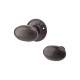 Antique Black Oval Rim Door Knob - 64mm Rose Diameter