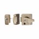 BS 3621:2007 Double Locking Nightlatch - 40mm Backset - Satin Nickel Case/Cylinder