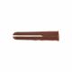 HDPE Plastic Wall Plug - 7 x 37mm - Brown - Pack of 100