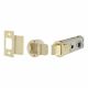 FastLatch Push-Fit Bolt Through Tubular Latch - 60mm Case - 44mm Backset - Round - Pol Brass