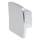 FingerTip Design Concave Square Cabinet Knob - 44 x 44mm - Polished Chrome