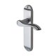 Satin Chrome Scroll Latch Door Handles - Aurora Range - 183 x 42mm
