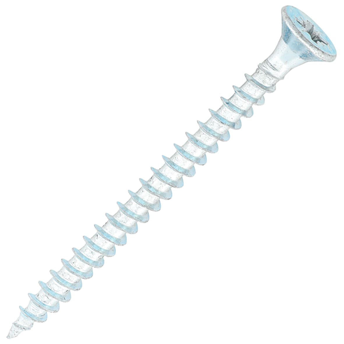 General Purpose Pozi Countersunk Chipboard Wood Screws - 5.0 x 60mm - Zinc Plated - Pk of 200