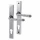 Pewter Slimline Multipoint Euro Lock Door Handles - 92mm c/c - Avon Range