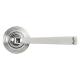 Polished Stainless Steel Door Handles on Round Beehive Rose - Avon Range