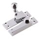 Heavy Duty Reeded Quadrant Arm Sash Window Fastener - 70 x 19mm - Polished Chrome