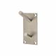 Square Vertical Hat & Coat Hook Plate - 94 x 46mm - 2 Hooks - Satin Stainless Steel