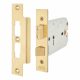2026 Horizontal Bolt Through Bathroom Lock - 149mm Case - 51-127mm Backset - Polished Brass