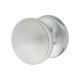 Marcus Satin Chrome Round Centre Door Knob - 81mm Rose Diameter