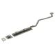 Long French Door Bolt - 380 x 48mm - Pewter
