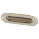 Oval Flush Cabinet Pull Handle - 120 x 40mm - Polished Stainless Steel