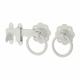 Ring Gate Latch - 152mm Throw - White