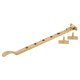 Victorian Casement Window Stay - 12"/300mm Length - Satin Brass
