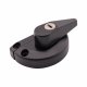 uPVC/Timber 10mm Narrow Back Keep Locking Fitch Sash Window Fastener - 65 x 10mm - Black