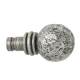 Beaten Ball Curtain Finials - Pewter
