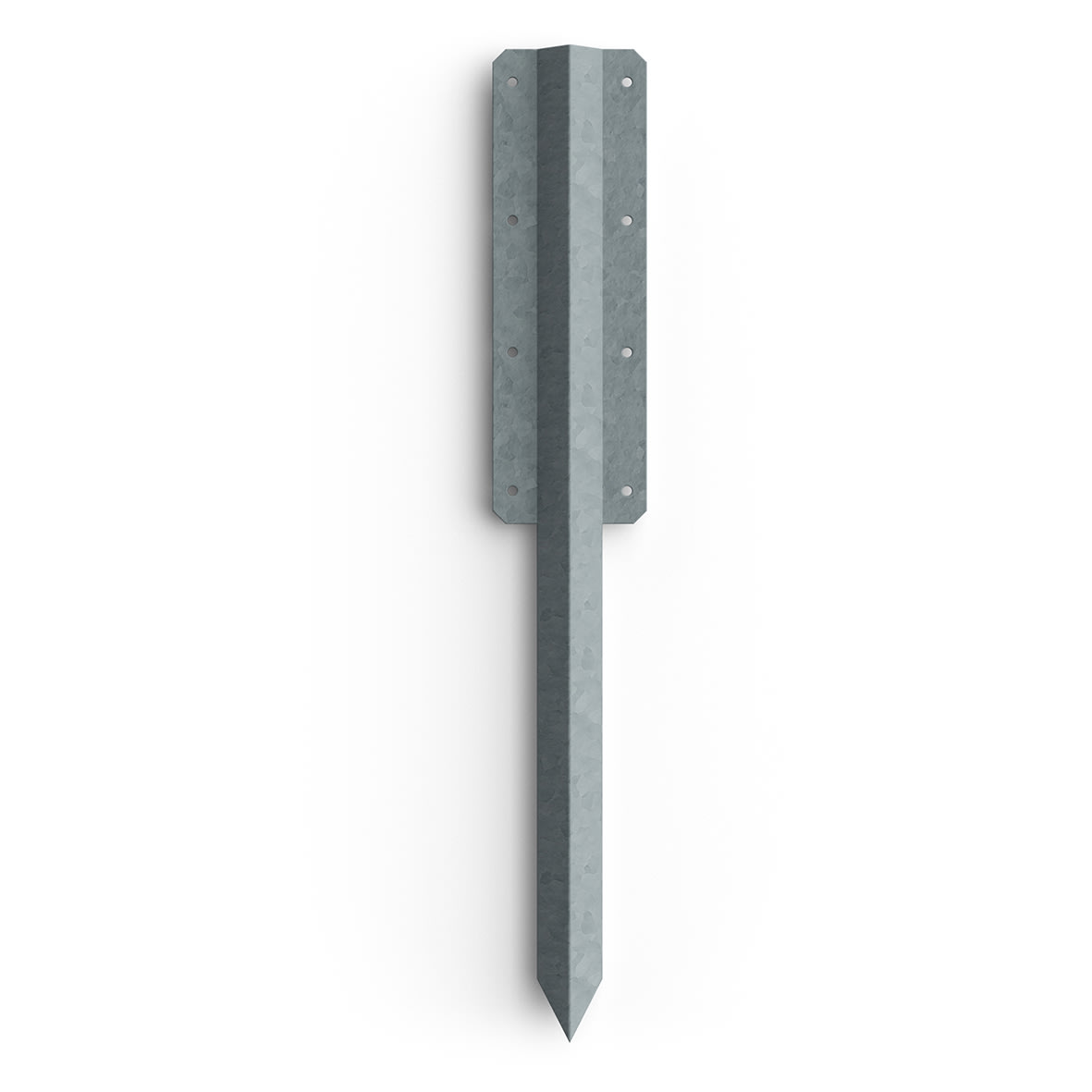 Double Sleeper Pin Straight Bracket - 750 x 2mm - Galvanised