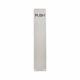 Aluminium Finger Plate - Push - 375 x 75 x 3mm - Satin