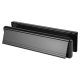 Seal Letter Plate - 265 x 70mm - Door Thickness 20-40mm - Black