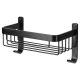 Wirework Large Shower Soap Dish Basket - 256 x 140 x 127mm - Matt Black