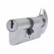 1 Star 6 Pin Kitemarked 80mm Euro Thumbturn Cylinder - 40mm Turn + 40mm - Satin Chrome